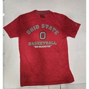 Nike Ohio State‎ Buckeyes Basketball T-Shirt Mens Large Red Short Sleeve Tee
